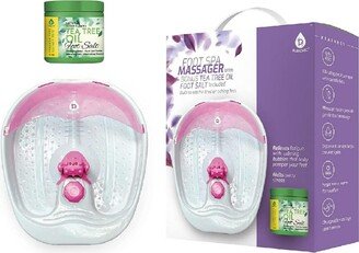 Foot Spa Massager with Tea Tree Oil Foot Salt Scrub (Warming Function)-AA