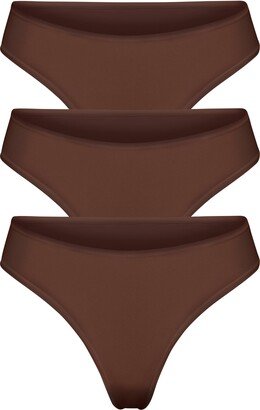 Fits Everybody Thong 3-Pack | Cocoa