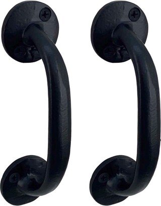 Pair Of Colonial Style Cast Iron Handles 5.75 Inch