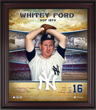 Fanatics Authentic Whitey Ford New York Yankees Framed 15 x 17 Hall of Fame Career Profile