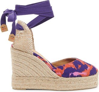 Carina Animal-Print Wedge Espadrilles-AA