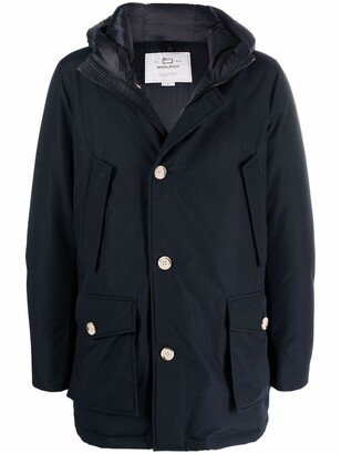 Down-Feather Hooded Coat-AA