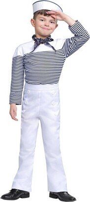 HalloweenCostumes.com X Large Boy Vintage Sailor Costume for Boys, White/Blue