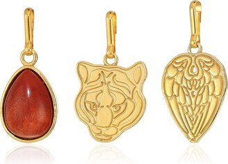 Women's Protection Charm Set 14Kt Gold Plated