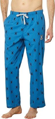 Woven Poplin Lounge Pants (Yale Blue) Men's Pajama