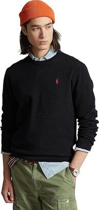 Textured-Knit Cotton Sweater (Polo Black) Men's Clothing