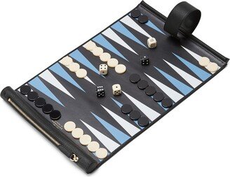 Panama leather backgammon roll