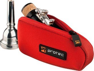 Protec Style Protec N264 Neoprene Series Trombone/Alto Saxophone Mouthpiece Pouch With Zipper N264RX Red