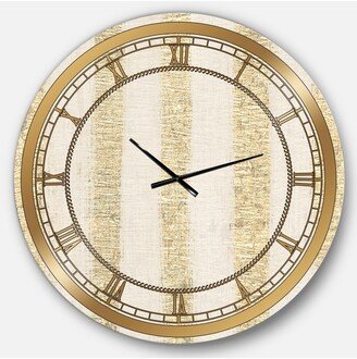 Designart Modern Glam Oversized Metal Wall Clock - 36 x 36