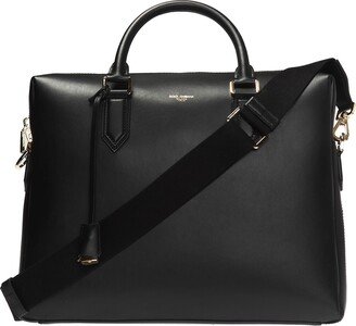 Logo-printed Briefcase - Black