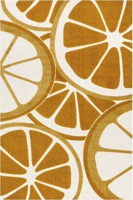 Adira Orange Slices Indoor/Outdoor Area Rug, , Orange