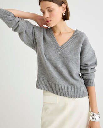 Relaxed V-neck pullover sweater