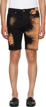 Black Chopper Hellfire Denim Shorts