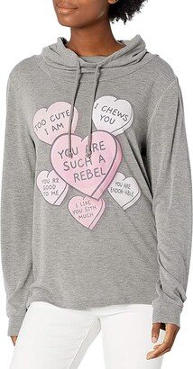 STAR WARS Women's Long Sleeve Cowl Neck Pullover (Gray Htr) Women's Sweater