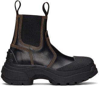 Black Chunky Chelsea Boots-AA