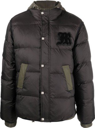 Logo-Patch Padded Down Jacket-AG