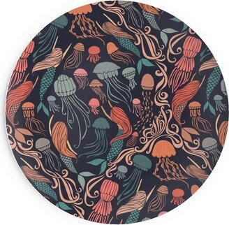 Salad Plates: Mermaids And Jellyfish - Multi Salad Plate, Multicolor