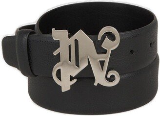 Logo Plaque Buckle Belt-AU