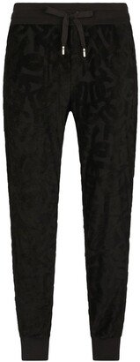 logo jacquard track trousers