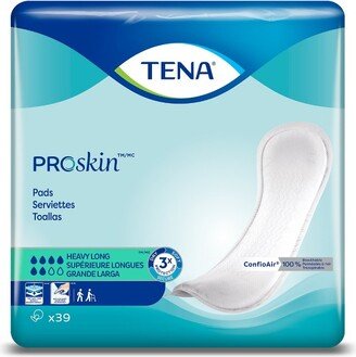 TENA ProSkin Heavy Long Unisex Incontinent Pad Long Length 15 L 47619, 39 Ct