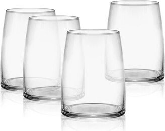 Cora 14 Ounces Stemless Wine and Spirits Glass 4-Piece Set