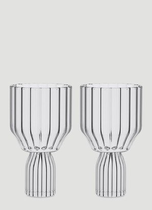 Set Of Two Margot Red Wine Goblets - Glassware Transparent One Size