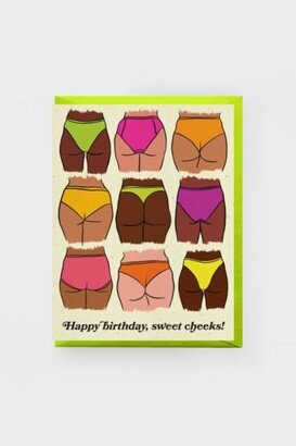 Boss Dotty Sweet Cheeks Birthday Card