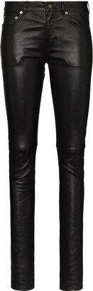 Leather Skinny Trousers-AB