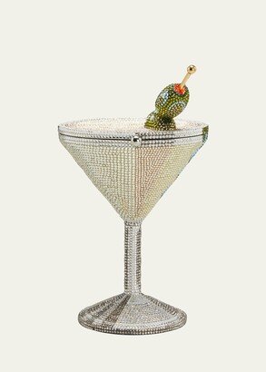 Beaded Martini Glass Cocktail Clutch-AA