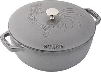 Cast Iron 3.75-qt Essential French Oven Rooster - Graphite Grey