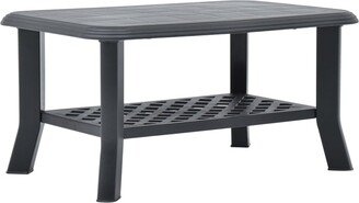 Coffee Table Anthracite 35.4x23.6x18.1 Plastic - Grey