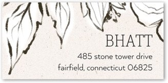 Wedding Address Labels: Charcoal Sprays Wedding Address Label, Black, Address Label, Matte