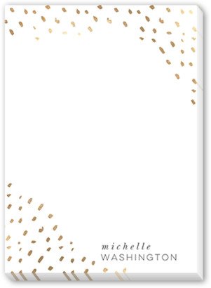 Notepads: Bright Specks Notepad, Yellow, Matte