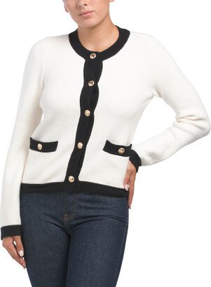 TJMAXX Ladylike Cardigan With Gold Tone Buttons