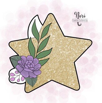 Floral Star Cookie Cutter - Cutters By Nori -Cn0461