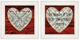 Love is Patient / Measure 2-Piece Vignette by Cindy Jacobs, White Frame, 15