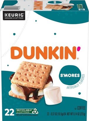 Dunkin' Donuts Dunkin' S'mores Medium Roast Keurig K-Cup Pods - 22ct
