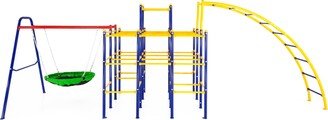 ActivPlay Modular Jungle Gym with Saucer Swing and Arched Ladder Climber Kit