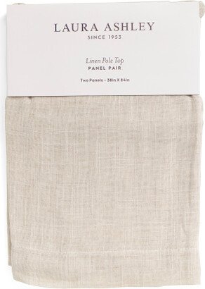 38x84 Set Of 2 La Seville Linen Blend Panel Curtains