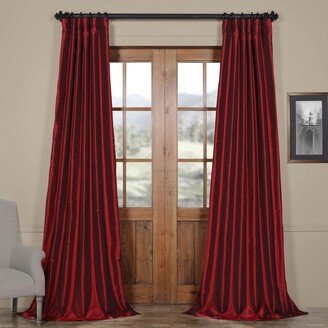 Exclusive Fabrics Ex. Fabrics Ruby Vintage Faux Textured Dupioni Silk Curtain