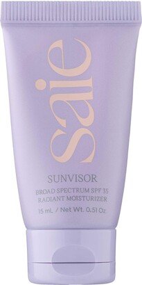 Saie Mini Sunvisor Radiant Moisturizing Face Sunscreen SPF 35
