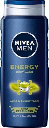 Men's Energy Body Wash with Mint Extract and Cedarwood - 16.9 fl oz