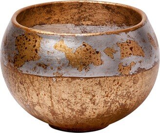 Addie Bowl Distressed Gold Home Style by Lucas McKearn