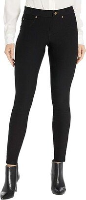 Fleece Lined Denim Leggings (Black) Women's Jeans