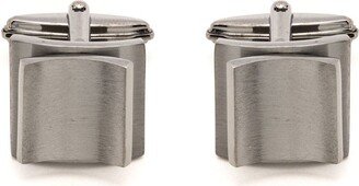 Brushed-Finish Detail Cufflinks