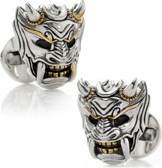 Men's Samurai Mask Cufflinks