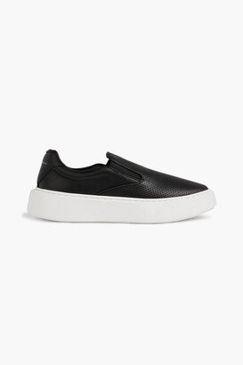 Eliza perforated slip-on platform sneakers