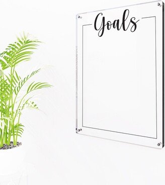 Dry Erase Goal Planner 2023, Goals Tracker Board, To Do List For Wall, Acrylic Board Notes, Daily & Weekly Planner, Office Gift