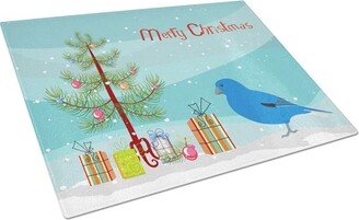 CK4487LCB Bunting Merry Christmas Glass Cutting Board