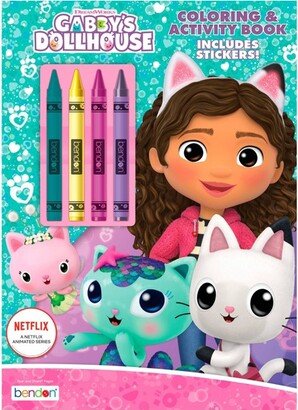 Gabby's Dollhouse Coloring Book with Crayons